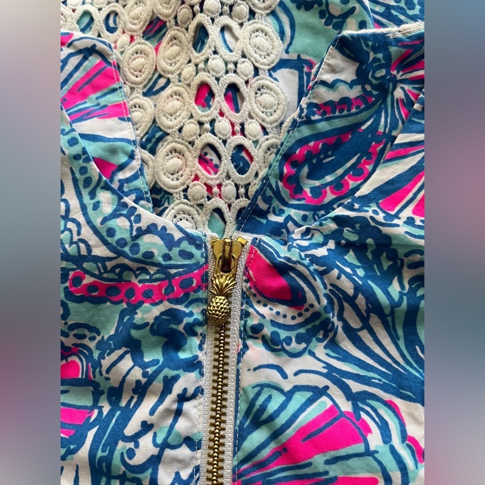 Lilly Pulitzer 20th Anniversary Collection Women’s mini Floral Dress Size 4 - Picture 9 of 11
